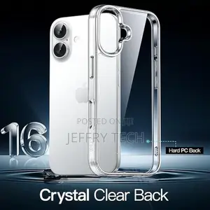 iPhone 16 Transparent Non-Yellowing Shockproof Phone Case