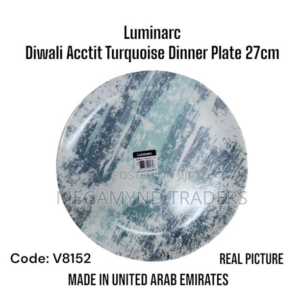 Luminarc Diwali Turquoise 6pc Dinner Plates 27cm - thumbnail 3
