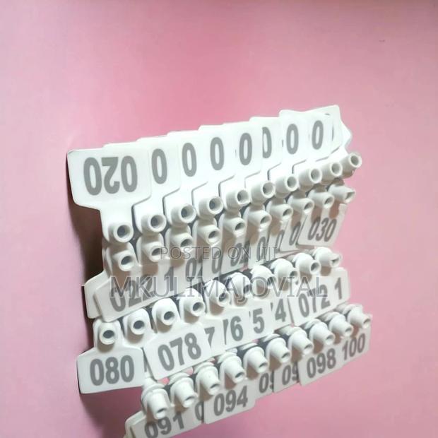 Ig Ear Tags, Number Whiteplastic TPU Animal Earring Tags For