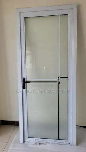 White Aluminium Bathroom Doors