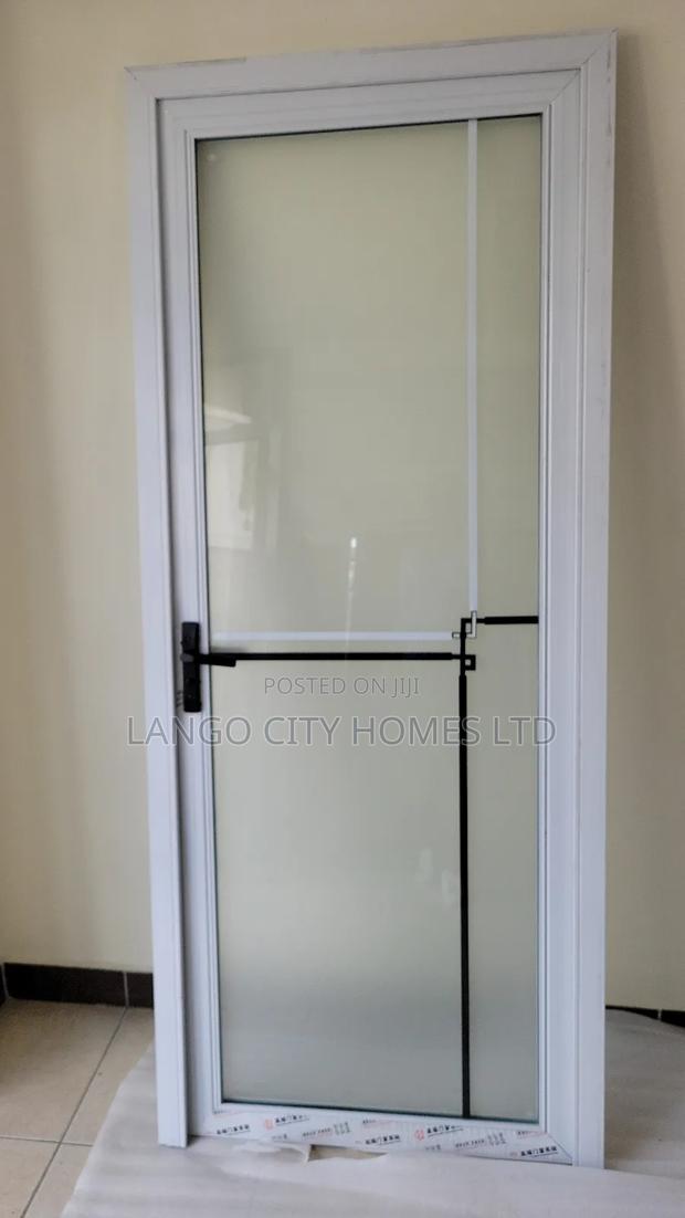 White Aluminium Bathroom Doors - thumbnail 3