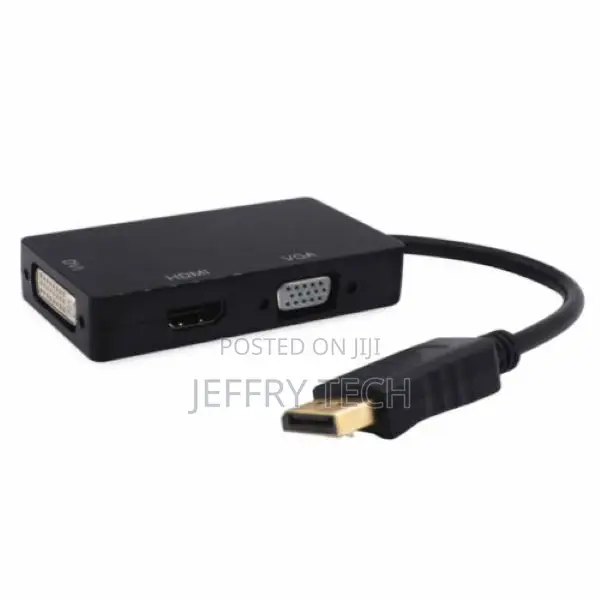 3 in 1 Displayport DP Male to HDMI/DVI/VGA Female Adapter Co
