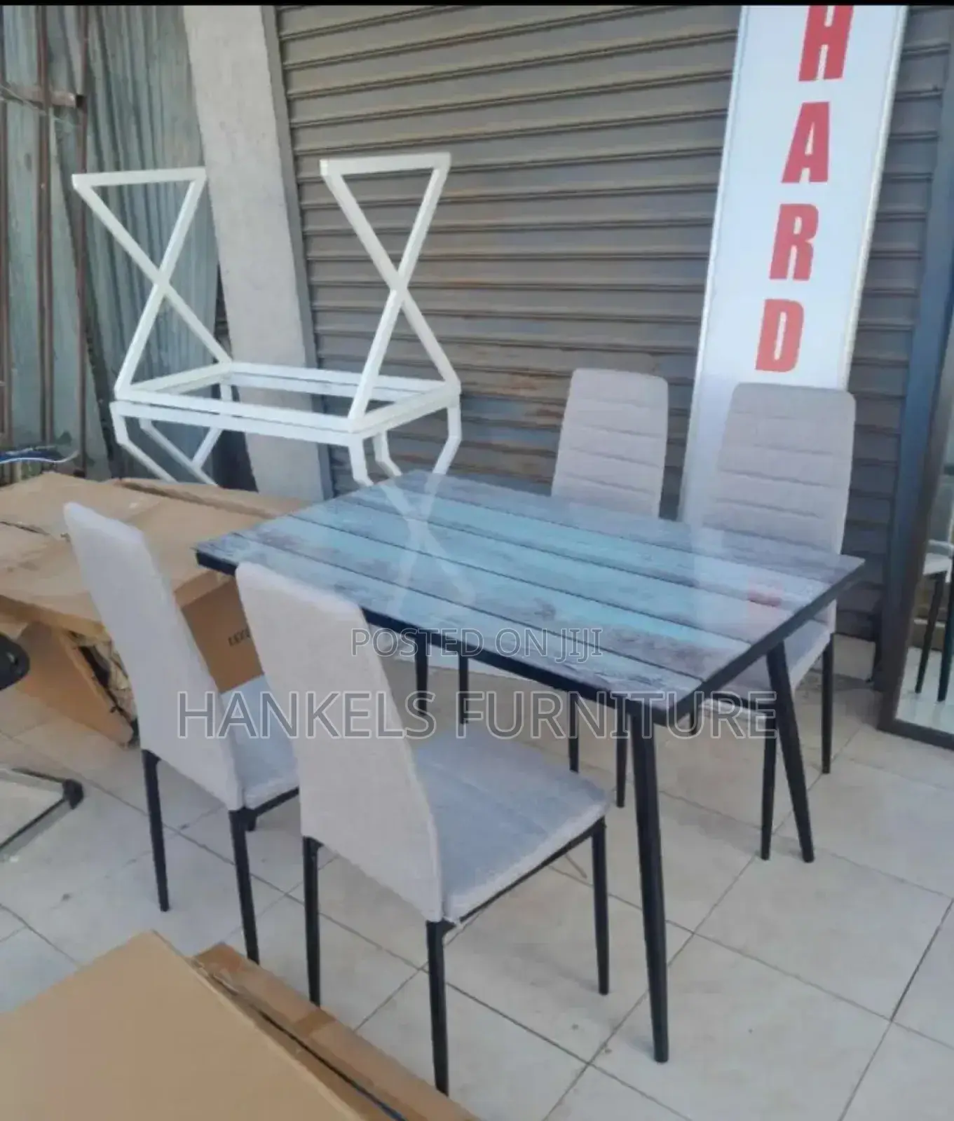 Glass Top Dining Table