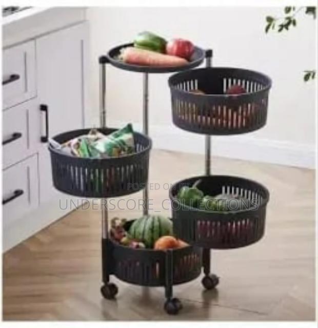 Rotatable 4-Layer Fruit  Rack Now Available.