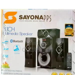 Sayona 3.1 Channel Subwoofer SHT 1217bt, 12000w P.M.P.O