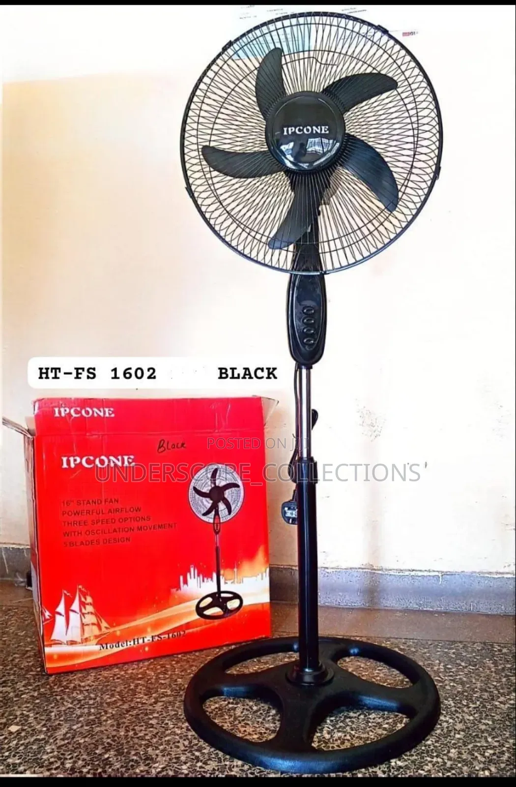 Ipcone Standing Fan 18" . Very Affordable