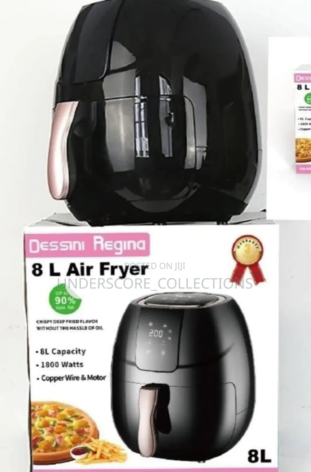 8 Litres Dessini Air Fryer Digital.