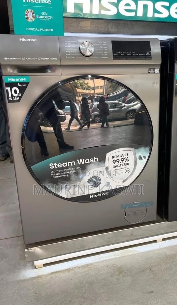 Hisense 10/6 Kg Wash and Dry Front Load Machine - main view