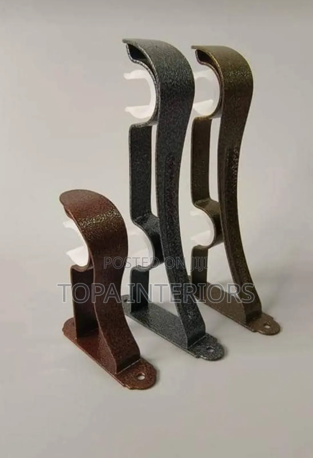 Metallic Curtain Rod Brackets Curtain Rod Holders