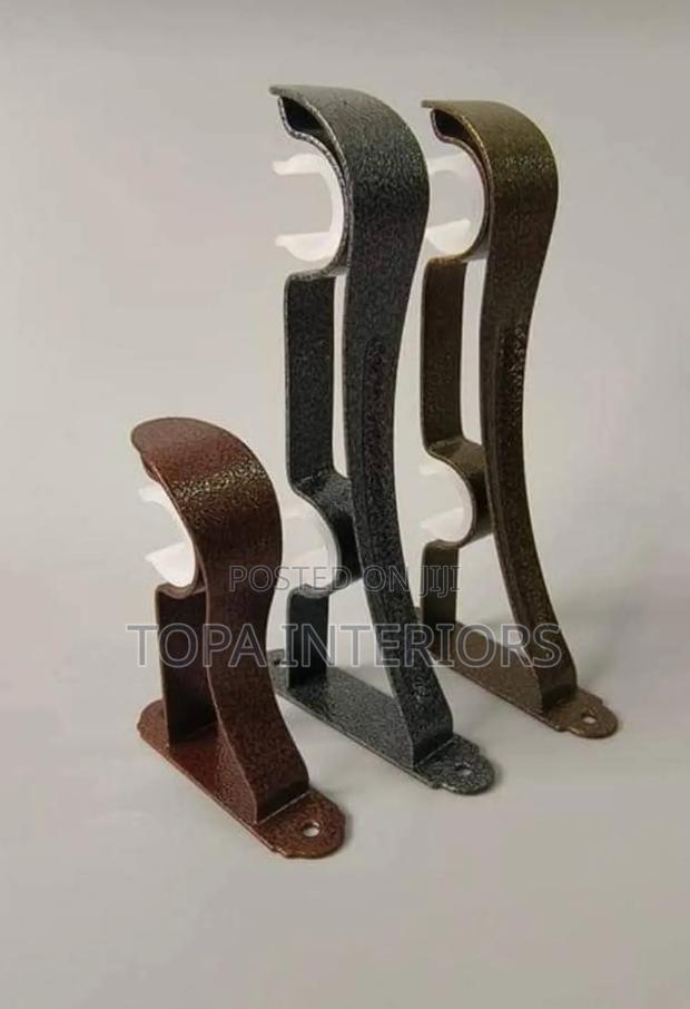 Metallic Curtain Rod Brackets Curtain Rod Holders