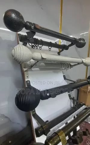 Drapery Window Metallic Jua Kali Curtain Rods Installation
