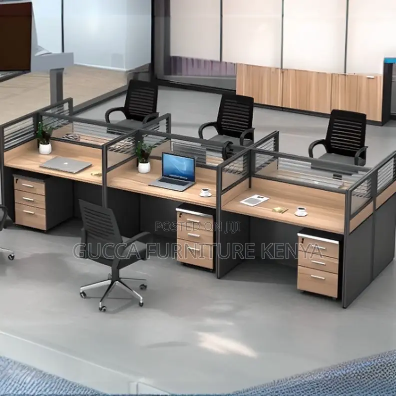 Workstation: Rectangular 6-Seater Modular Office Workstation
