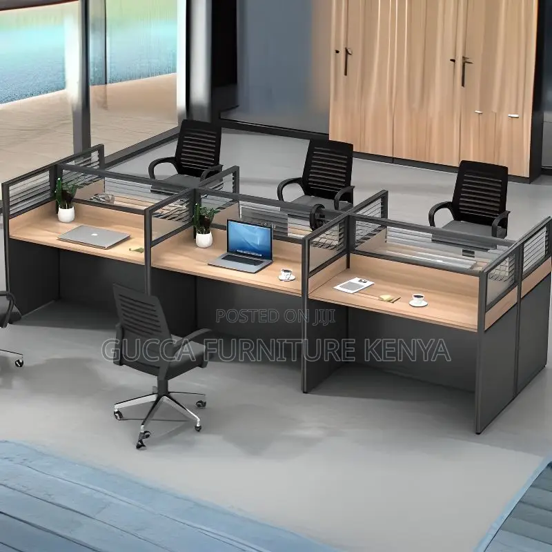 Workstation: Rectangular 6-Seater Modular Office Workstation