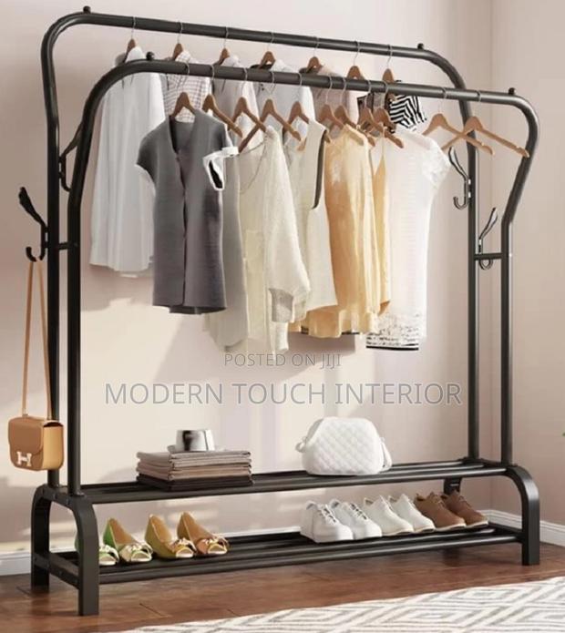 Cloth Rack With Shoe Organizer