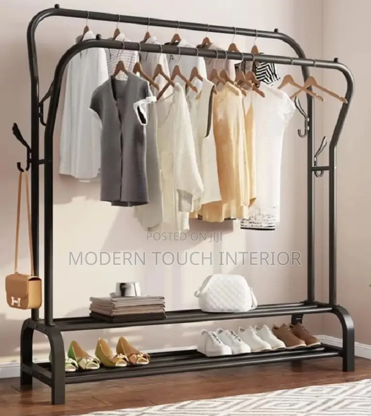 Cloth Rack With Shoe Organizer