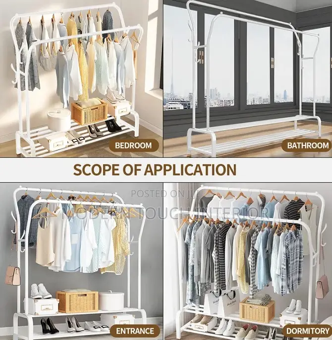 Multi-Functional Shoe and Clothes Rack