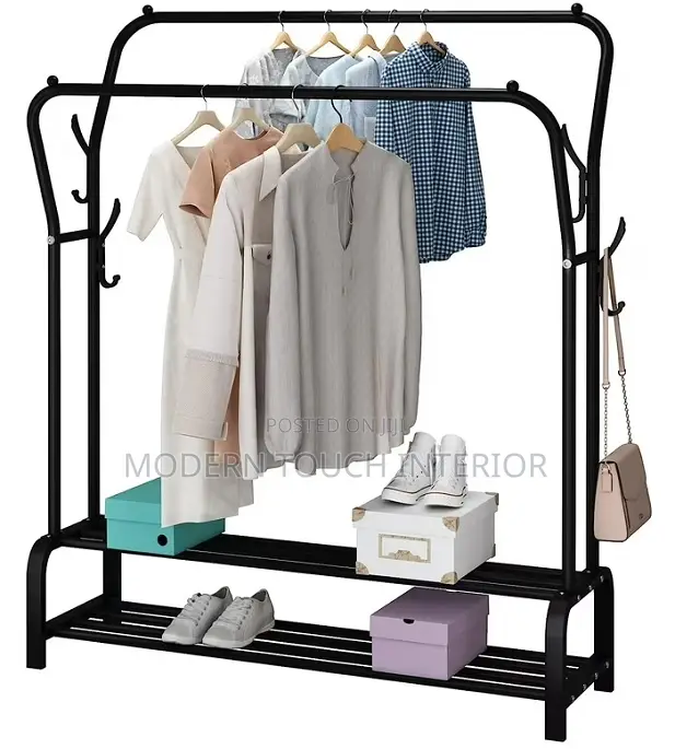 Durable Multi-Functional Cloth Rack With Shoe Storage