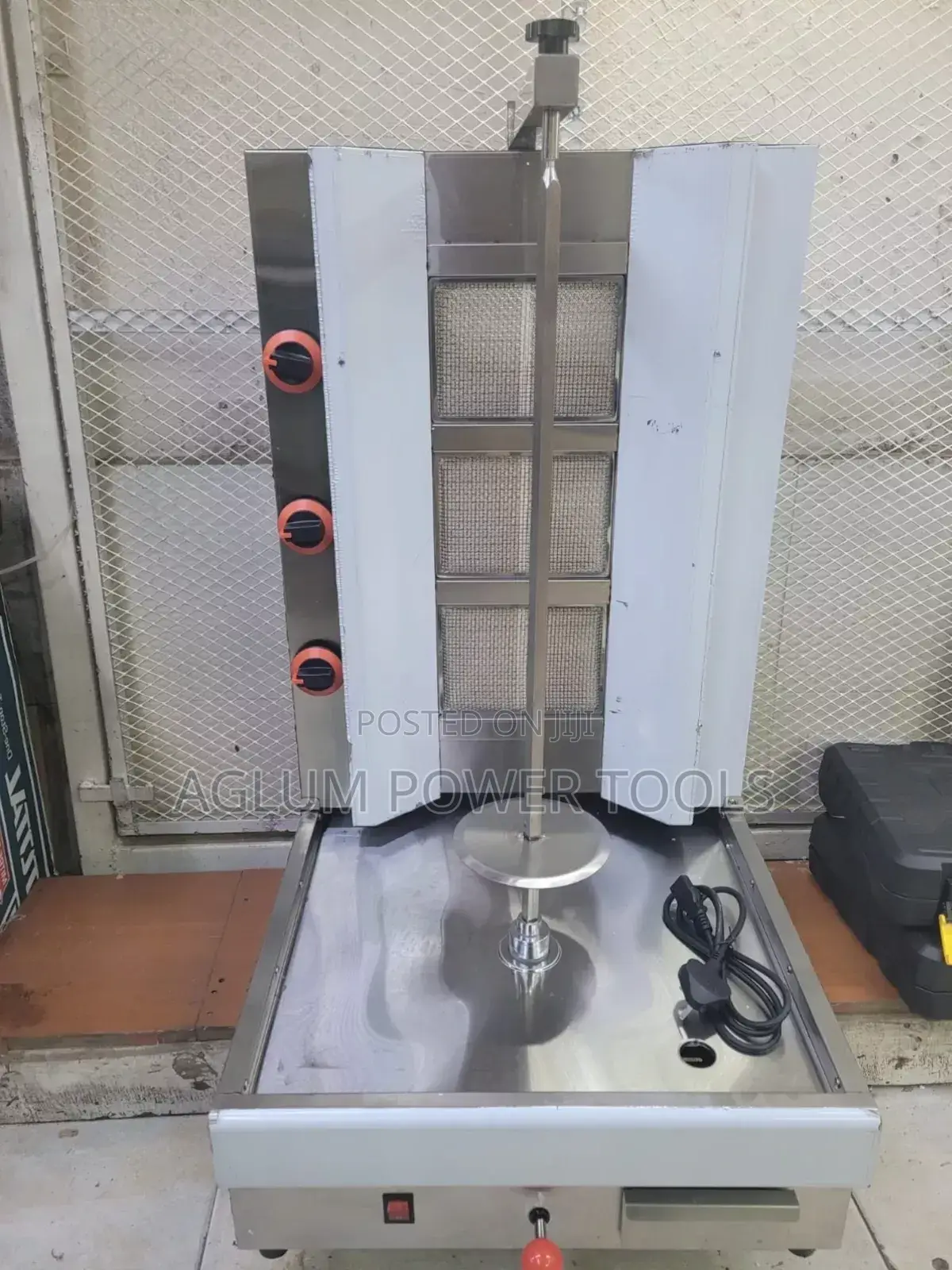 Shawarma Machine 3 Burner Stainless Steel