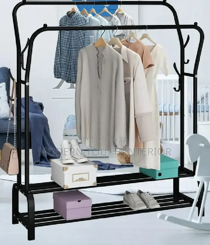 Multipurpose Cloth Rack With Shoe Shelves