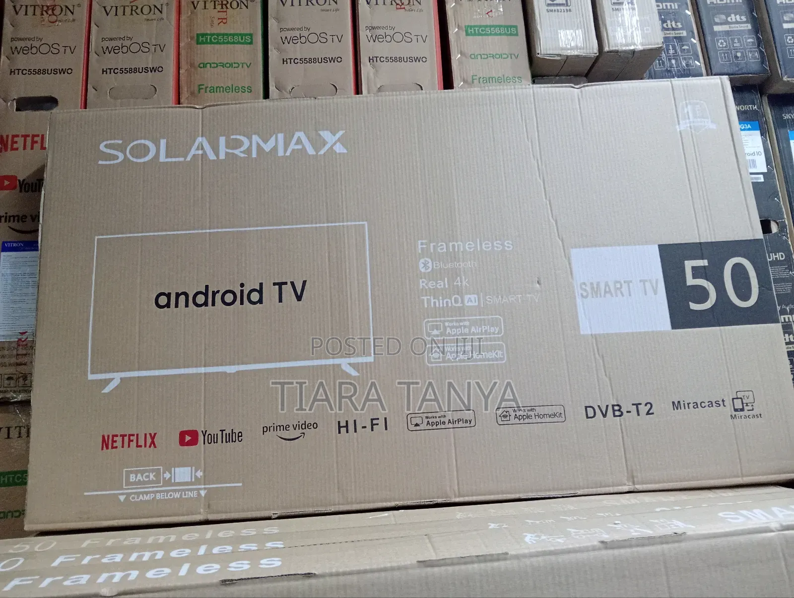 Solarmax 50" Smart Uhd Frameless Tv