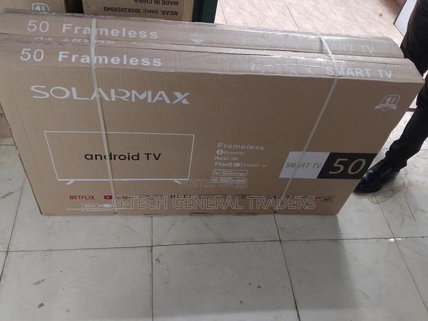 Solarmax 50inch Smart Android Netflix, Youtube, Frameless Tv - main view