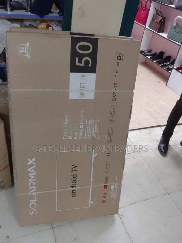 Solarmax 50inch Smart Android Netflix, Youtube, Frameless Tv - thumbnail 3