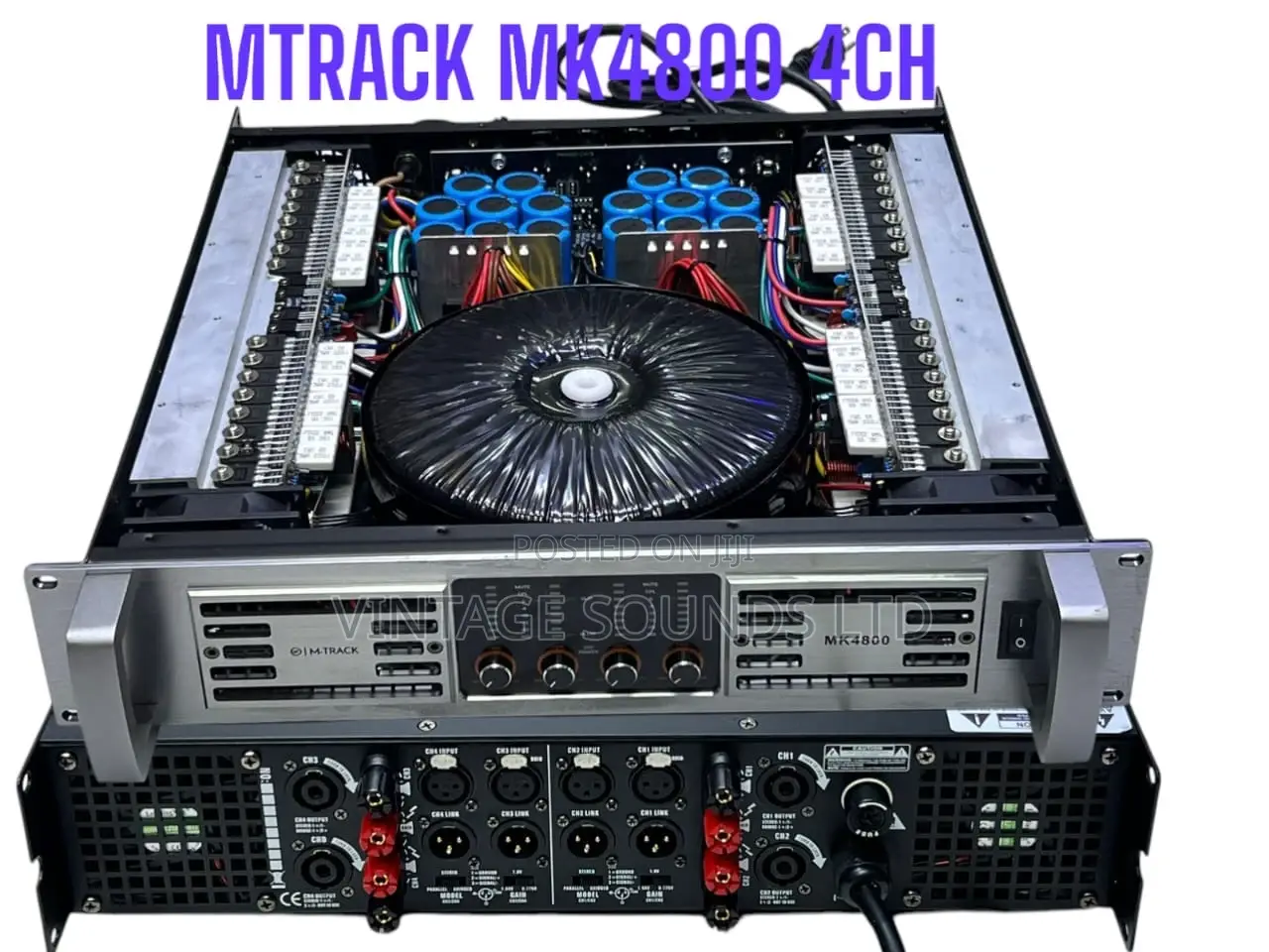 Mtrack Audio Mk4800 4channel Power Amplifier 7200watts
