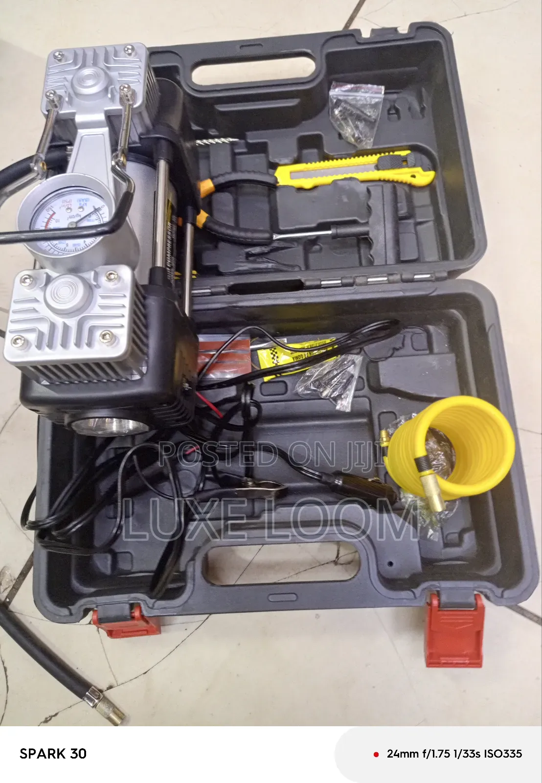 Car Air Compressor With Tool Kit