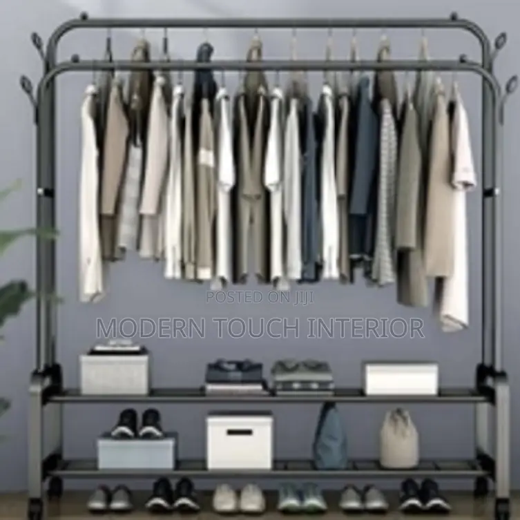 Clothing Rack With Convenient Shoe Storage