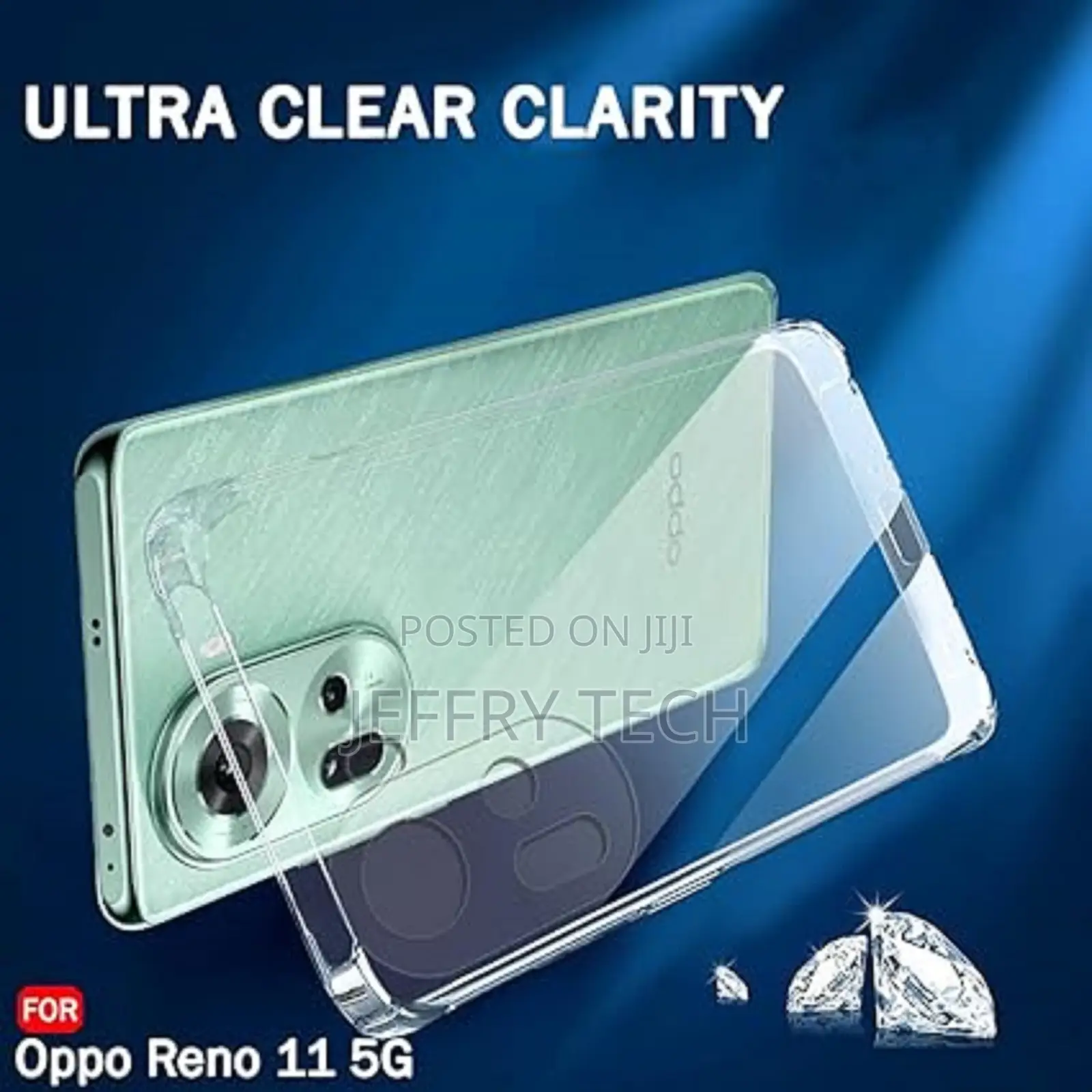 Back Cover Soft Case for Oppo Reno 11 5G Transparent