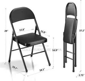 Office Chairs: Foldable PU Padded Cushion Seats for Office