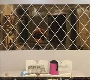 Diamond Acrylic Mirror for Fashionable Wall Art