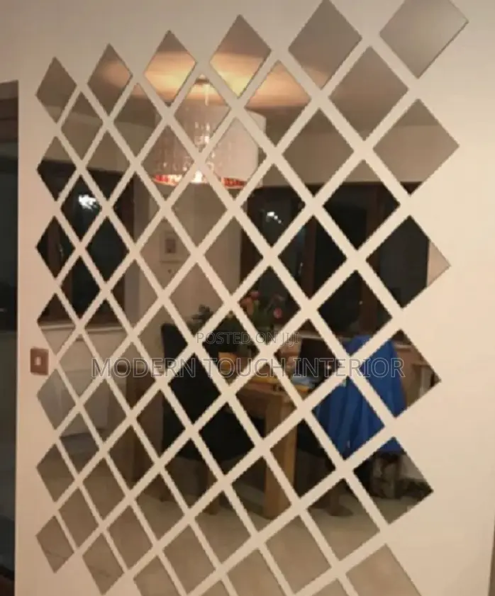 Diamond-Shaped Acrylic Mirror