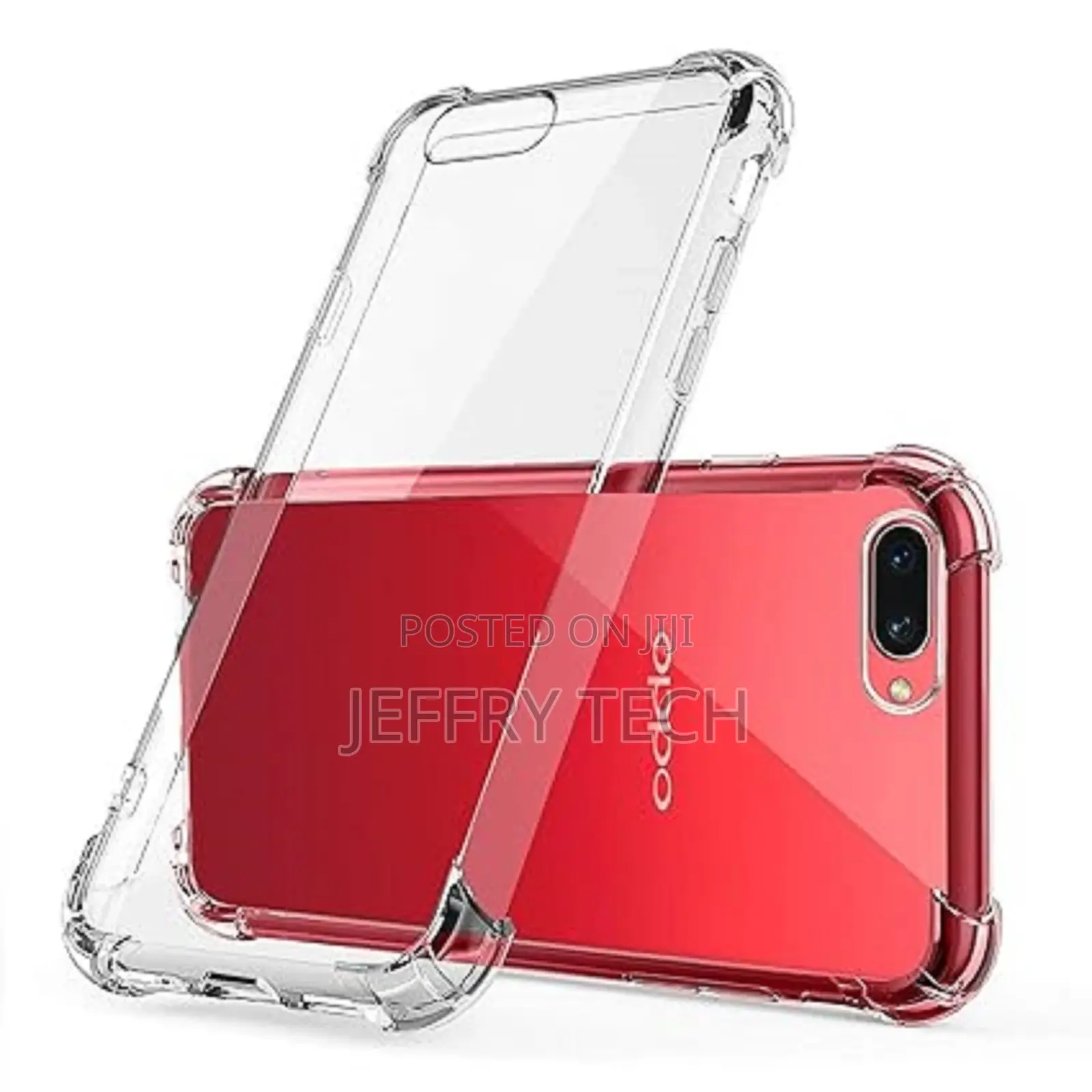 Silicone Back Case for Oppo A3S Back Cover Slim Clear