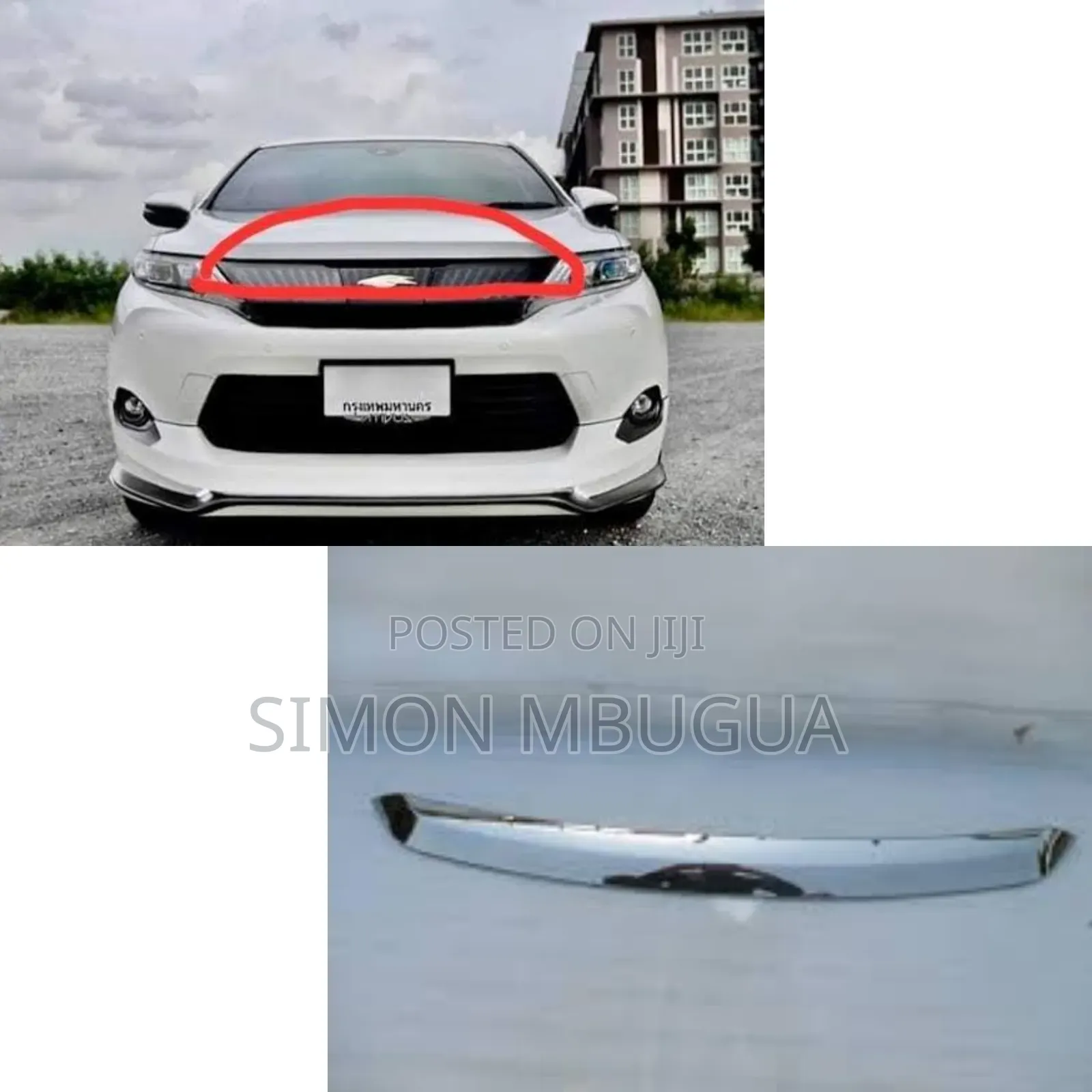 Toyota Harrier Bonnet Chrome