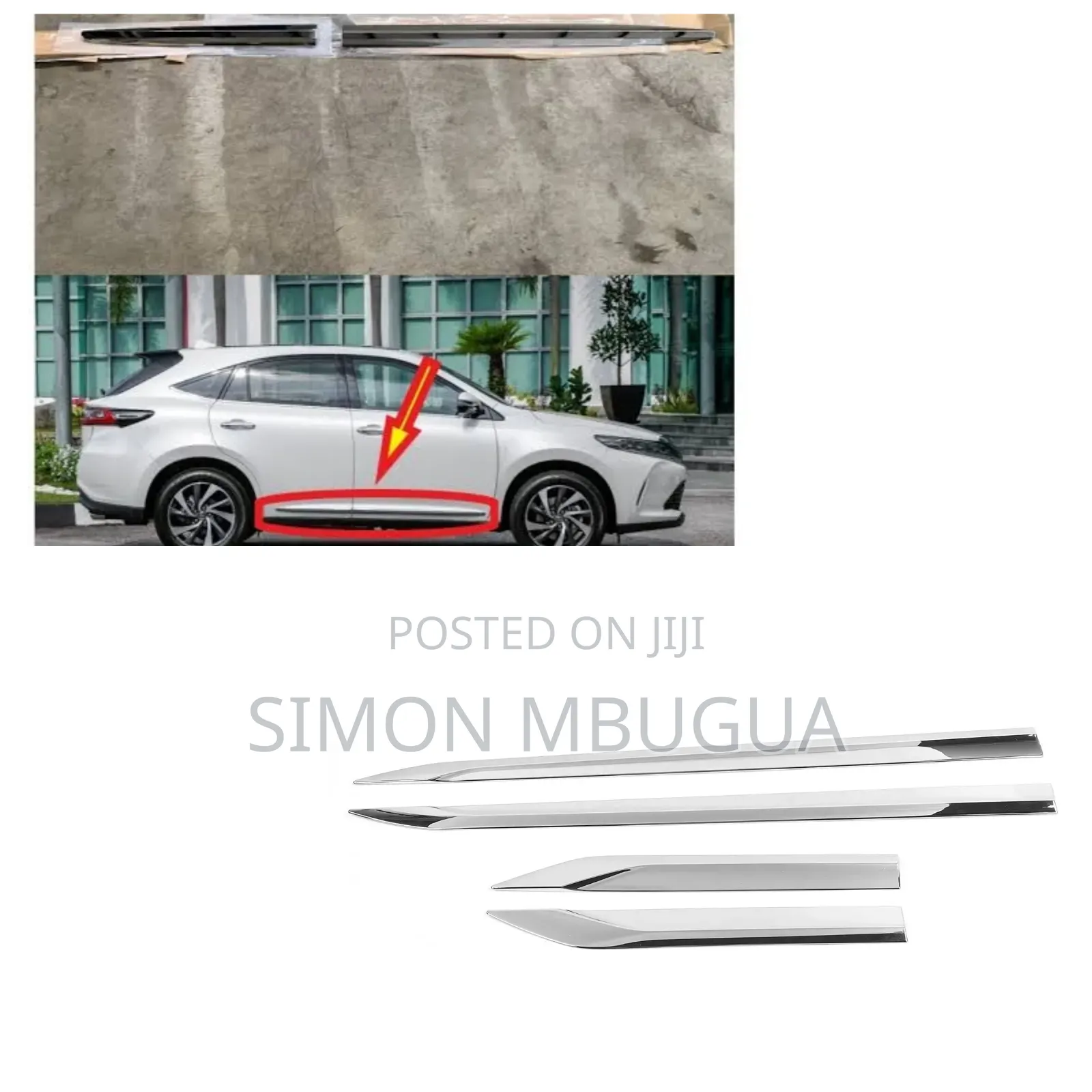 Harrier 2014 Door Moulding Strip