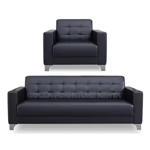 Sofas: Upholstered 5-Seater Leather Executive Sofa Set