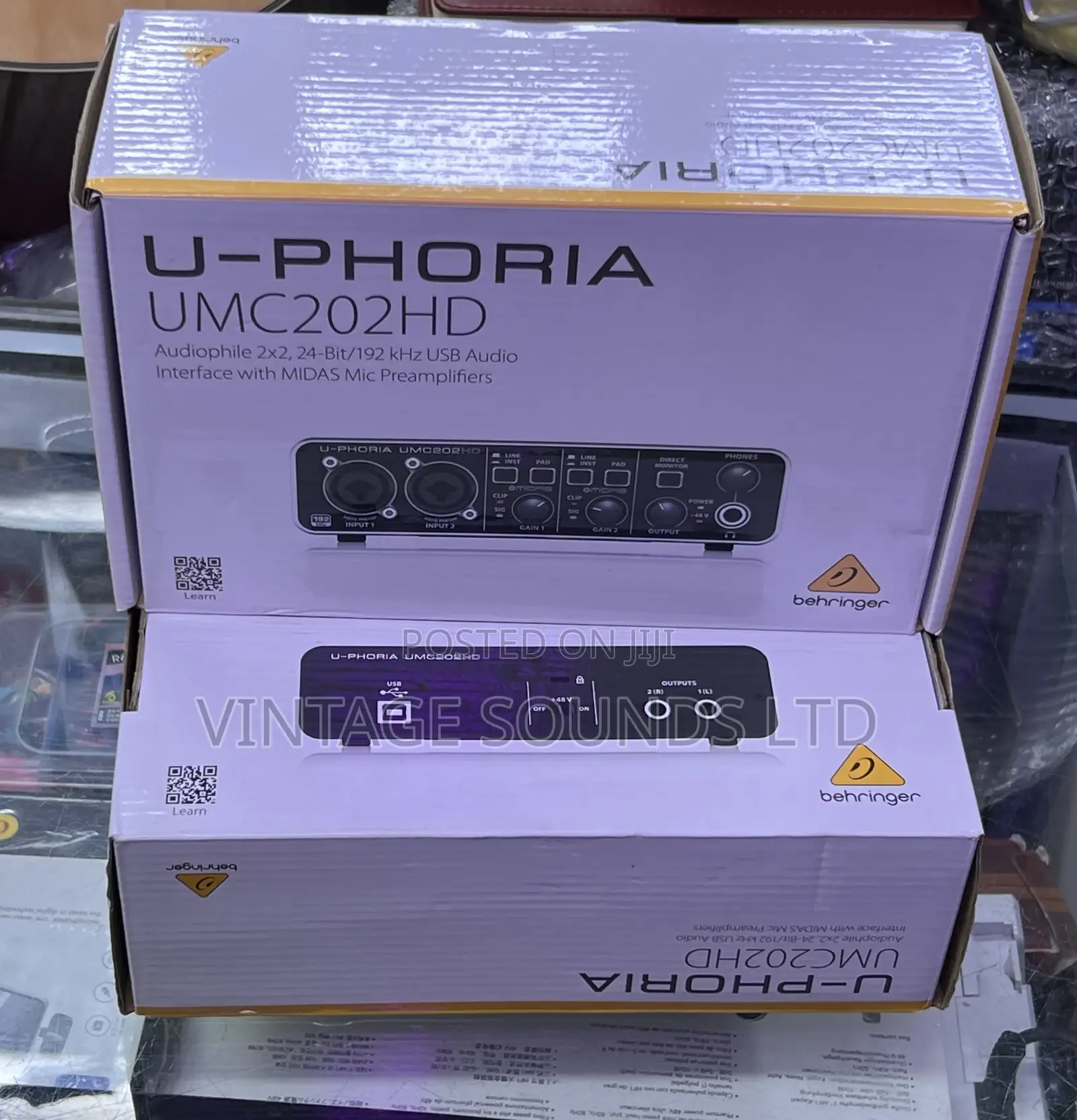 2x2 USB 2.0 Audio Interface for Recording Microphones Inst