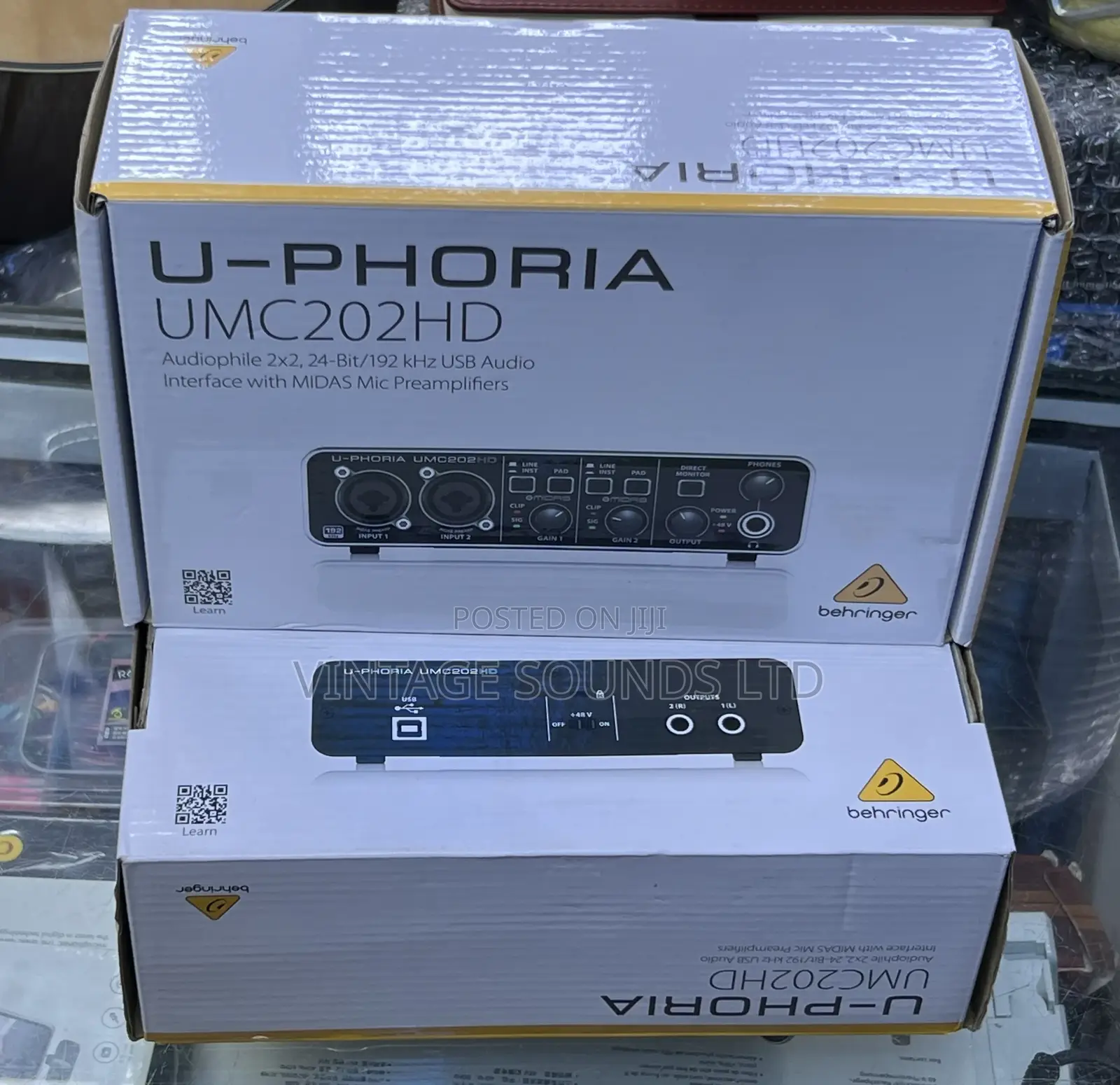 2x2 USB 2.0 Audio Interface for Recording Microphones Inst
