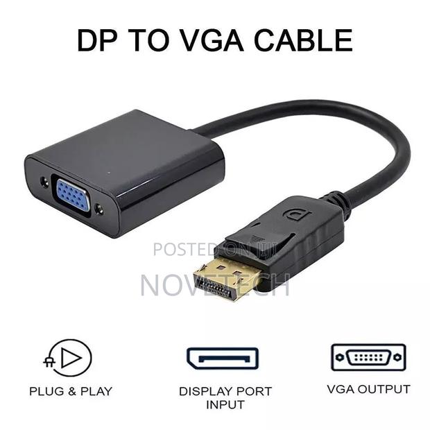 DP Display Port Male to VGA Adapter Converter - main view