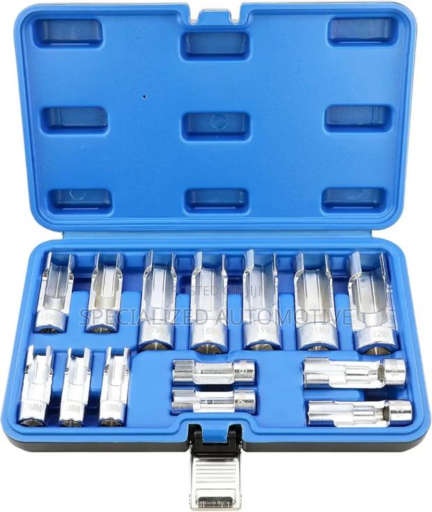 14 Piece Vehicle Diesel Injector Fuel Line Socket Wrench Set - main view