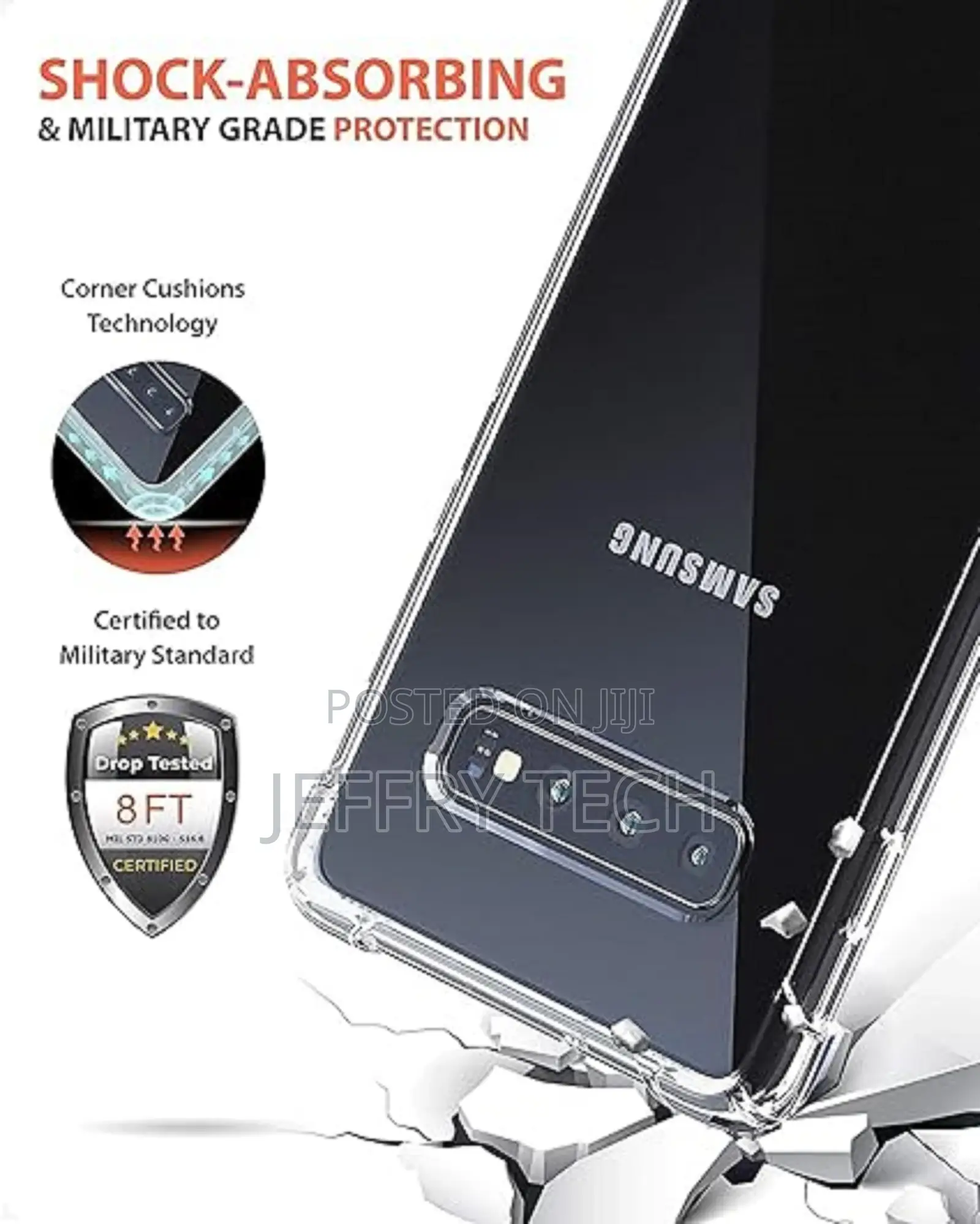 Samsung Galaxy S10 Airbag Corners Shockproof Case