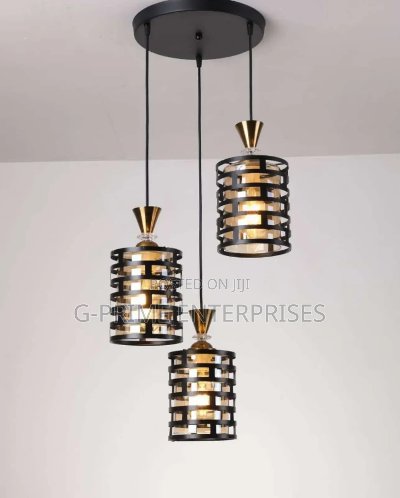 Pendant Light Black 3 in 1