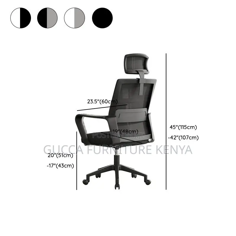 Office Chairs: Modern Simple Mid Back Mesh Studio Chair