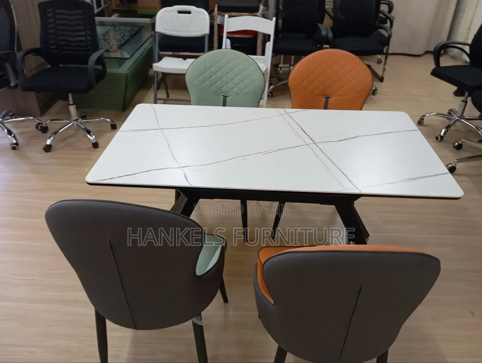 4 Seater Marble Dining Table