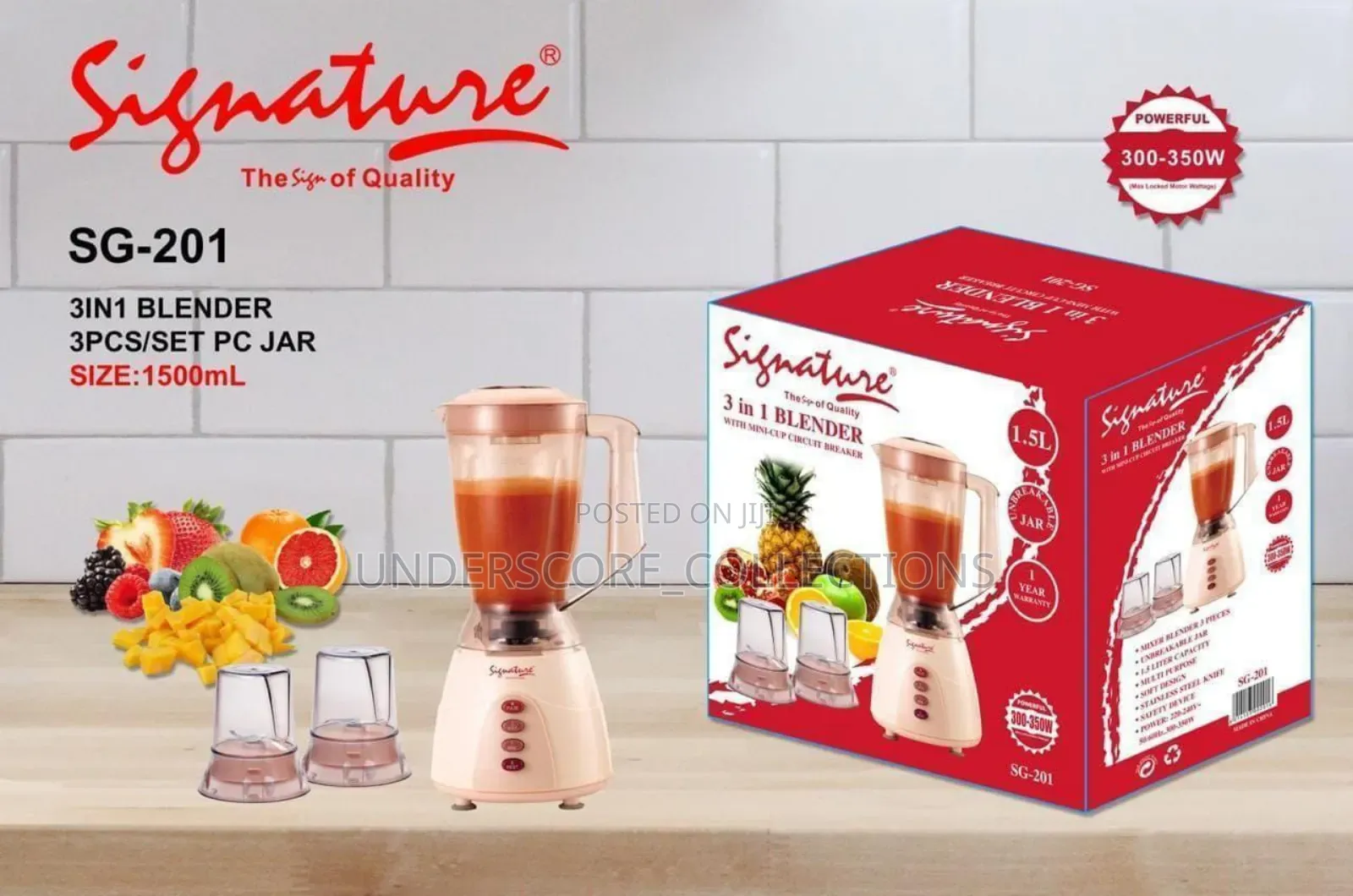 3in1 Blenders (350W)
(Sg-201)