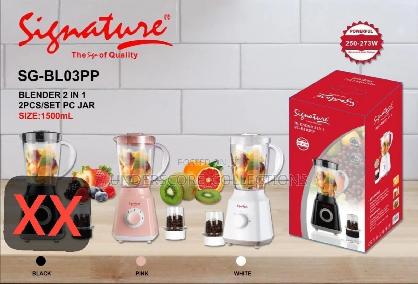 2in1 Blenders (273W)
(Sg-Bl03pp)
Colors:
White, Pink
