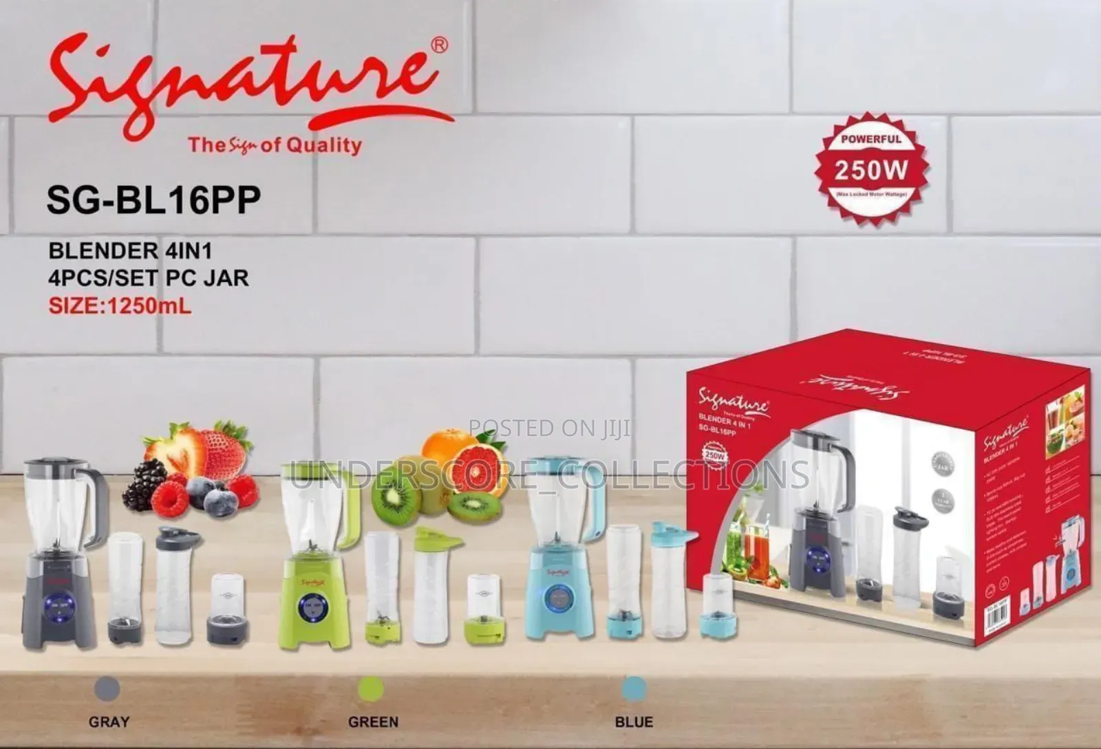 Signature Sg Bl 16pp4 in 1 Blender 1250ml Main Jar-