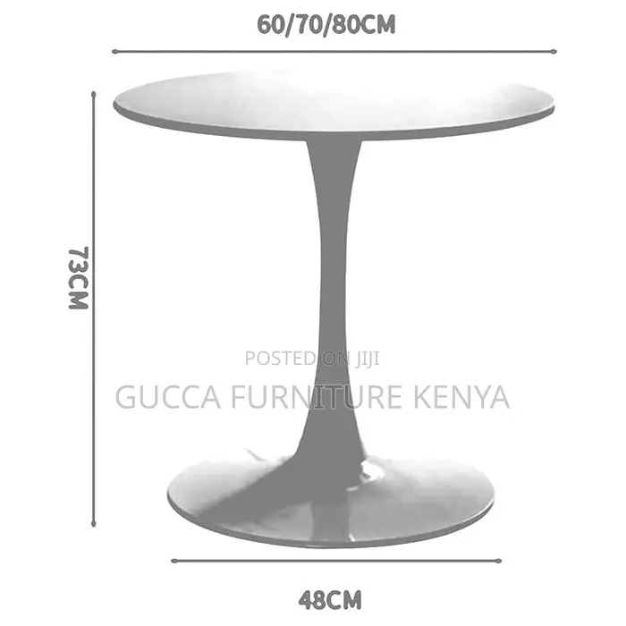 Dining Tables: Black Tulip Mid-Century Dining Table