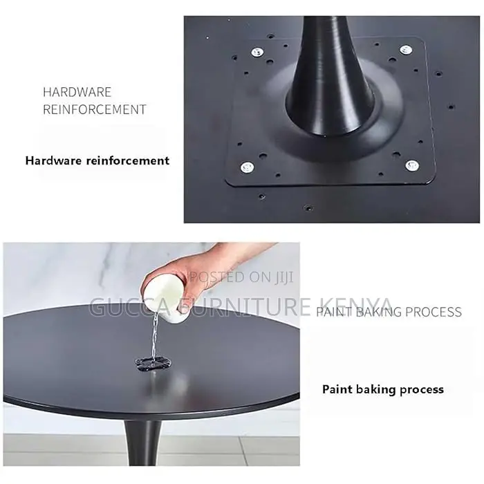 Dining Tables: Black Tulip Mid-Century Dining Table